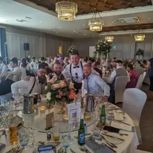 Wedding guest photo uploaded through a takeNplace QR code, example 1