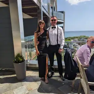 Wedding guest photo uploaded through a takeNplace QR code, example 8